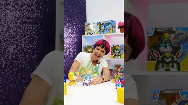 🐶Маша Капуки встречает мегащенков! #игрыдлядетей #длядетей #игрушки #мегащенки #МашаКапуки #роботы