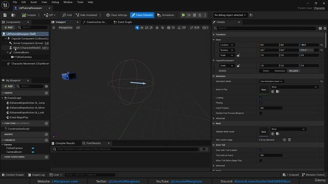 3. Initial Character Blueprint setup