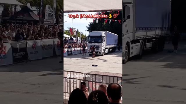 Тянем трак весом 15 тонн. Спортивное соревнование по силовому спорту STRONGMAN