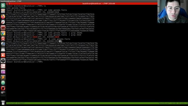 Working with genome fasta file can't filter character at the end of the line смотреть онлайн