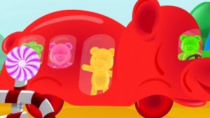 Колеса на автобусе | детская песня | русская рифма | Wheels On The Bus