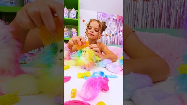 💇♀️#Игрушки Cotton Candy в салоне красоты! #игрыдлядетей #длядетей #игрушки #пушистики #прически