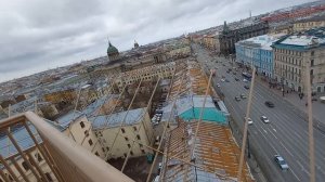 Думская площадь. Вид на Петербург с высоты птичьего полёта.