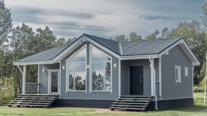 Современный новый одноэтажный дом с мебелью и техникой — на берегу Ладожского озера @uythomespb