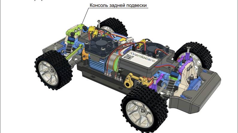 Консоль задней подвески