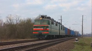ВЛ80С-612 (БЧ, ТЧ-3 Барановичи) со стандартным контейнерным поездом (31 пл.)