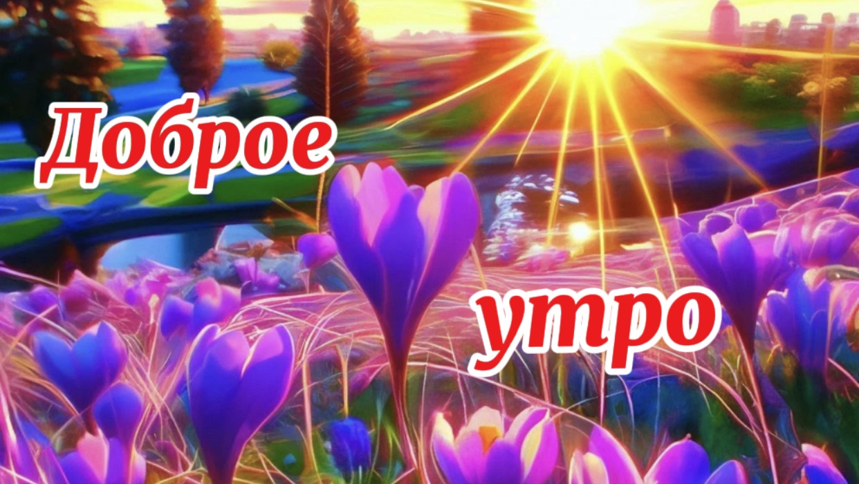 Доброе утро! Красивое поздравление с добрым утром