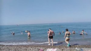 НА ПЛЯЖЕ В ЛАЗАРЕВСКОМ. ОТДЫХ. ИЮЛЬ 2023.