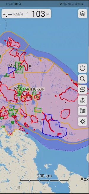 Карта охотничьих угодий Мурманской области