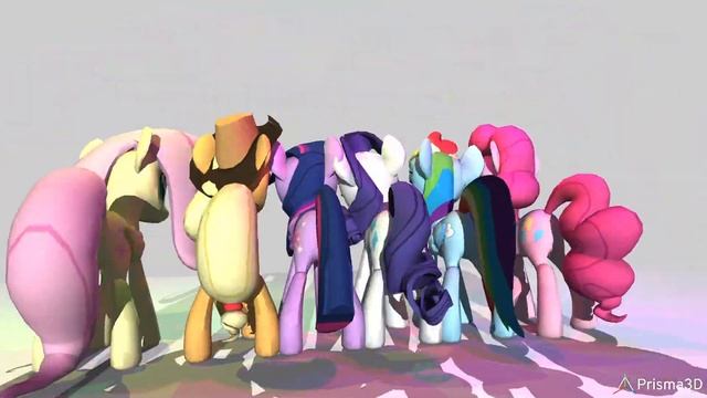 [MLP FIM] [models] MANE 6 PRISMA 3D 2.0 смотреть онлайн