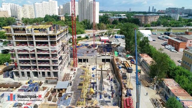 Обзор с воздуха ЖК «Фонвизинский» (аэросъемка: июнь 2019 г.) смотреть онлайн