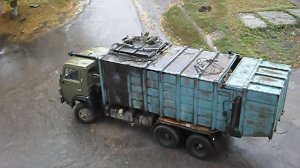 Мусоровоз КО-415А на шасси КамАЗ-53213 (Х 006 НЕ 22). / KAMAZ garbage truck.