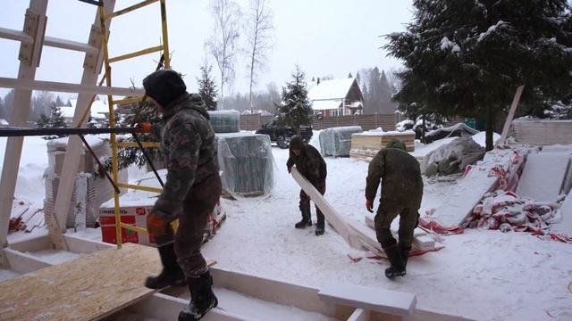 Силовой каркас А-образного дома в Клину, 2022 г.