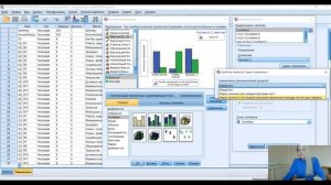 18. SPSS. Графики. Распределение данных в подвыборках респондентов.