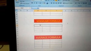 How to Excel formula maximum, minimum, average