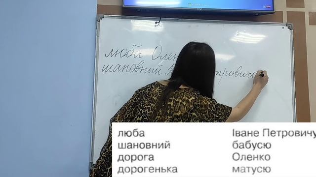 Письмо.Велика буква в іменах та прізвищах людей.