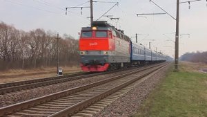 ЧС4Т-415 (РЖД/Мск, ТЧ-41 Вязьма) с поездом №3 Мск - Брест (БЧ)