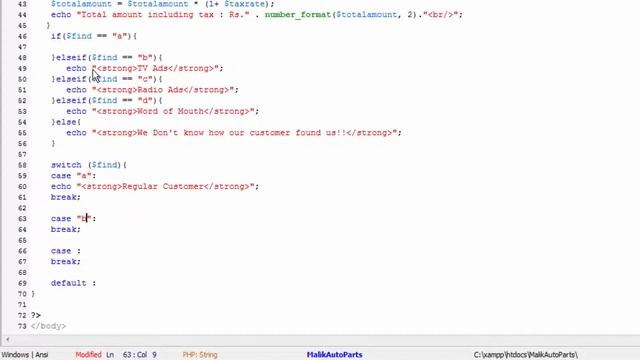 Web Development Tutorials Urdu/Hindi#11 Usage of Switch Statement in Web Development смотреть онлайн