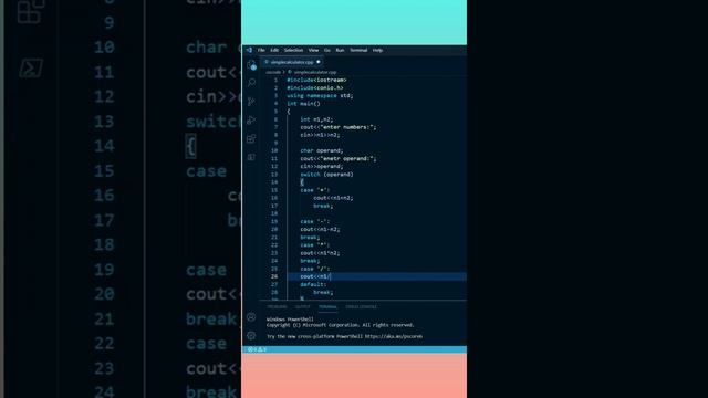 simple Calculator in c++ #codehack #learn to code #c2 coding  #c++practice #codelovers