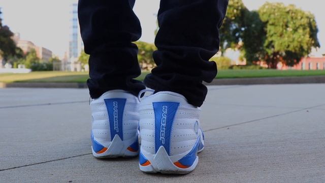 JORDAN 14 “WHITE PACIFIC BLUE” ON FEET in 2019 | 14 YEAR OLD SNEAKERS смотреть онлайн