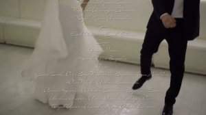 Голливудские титры в конце свадебного фильма.