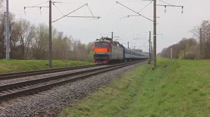 ЧС8-064 (РЖД/Мск, ТЧ-41 Вязьма) с поездом №650 Брест - Минск (БЧ)