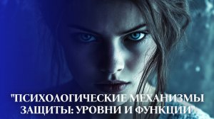 "Психологические механизмы защиты - уровни и функции"
