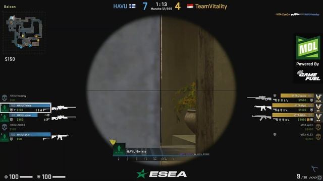 [FRENCH] ESEA MDL SEASON 31 EUROPE VITALITY VS HAVU | MIRAGE | CSGO 2019 смотреть онлайн