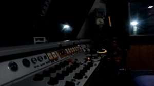 В кабине электровоза ЧС7