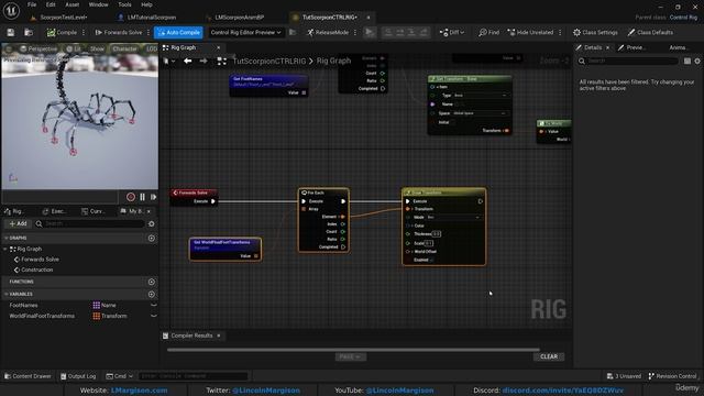 10. Visualize the foot transforms with DrawTransform