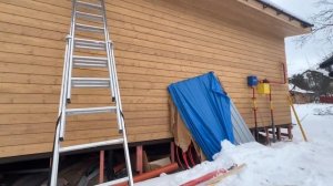 Пристройка к дому, вешаем водосток к пристройке. Пристройка к дому спб