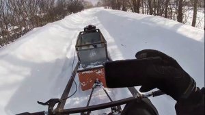 ФИНАЛ!!! ОБЗОР на бюджетный МОТОБУКСИРОВЩИК 7 с.л OFF-ROAD по сугробам!