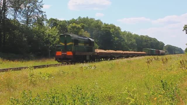 ЧМЭ3-3067 (БЧ, ТЧ-7 Брест) с вывозным поездом со стороны Бреста