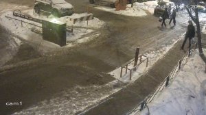 Очередной таран шлагбаума 17.02.2017
