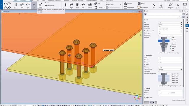 Tekla Structures 2024 - What's New For Bolting