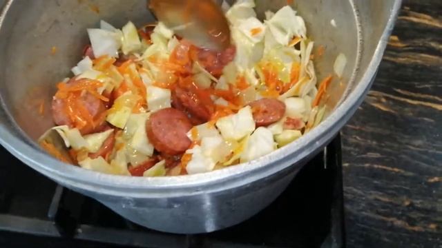 Капустняк по Польски/Суп с Колбасой/Первое Блюдо с Квашенной Капустой/Щи с Двумя Видами Капусты/(0+)