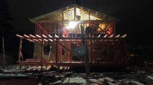 Стропильная система двускатной крыши дома. Строим #крышу дома своими руками.