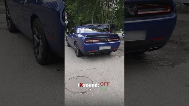 Звук Активной выхлопной системы iXsound на Dodge Challenger