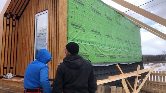Отделка фасада и кровля #дома,  пристройки, гаража своими руками. DIY Идея для отделки дома.