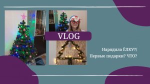 VLOG Нарядила ЁЛКУ_🌲 Первые подарки_ ЧТО_