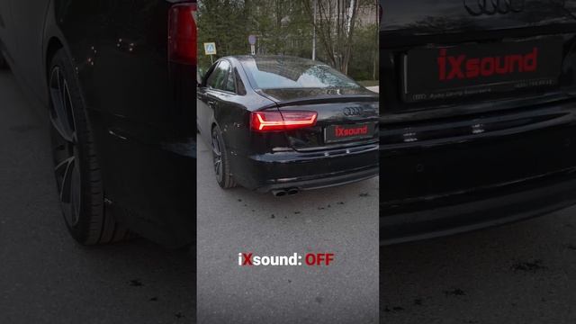 Звук активного выхлопа iXsound на Audi A6