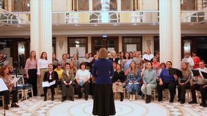 Патриаршее многолетие. Репетиция сводного хора Всероссийского фестиваля "Осеннее многоголосие"