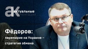 Фёдоров: перемирие на Украине – стратегия обмана