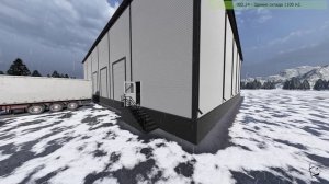 Проект здания склада площадью 1100 М2. Project of a warehouse building with an area of 1100 m2.