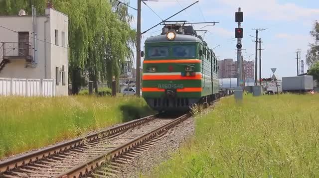 ВЛ80С-546 (БЧ, ТЧ-3 Барановичи) с порожним контейнерным поездом