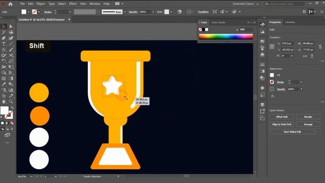 Trophy How to Draw Flat Design Vector Art Graphic Design