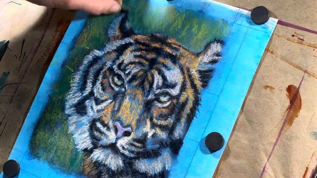 Unlock Your Artistic Skills: Step-by-Step Tiger Drawing with Soft Pastels смотреть онлайн