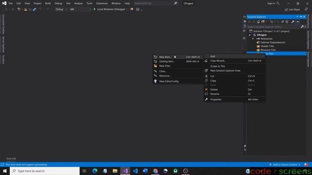 How to Run C Program in an Empty C++ Project | VS2019 | Tamil | Code Screens