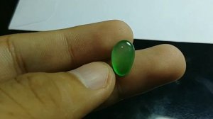 Transparent Jadeite Jade No Treatment 100% Natural Green 4.8cts 12.88 x 8.22 x 4.86 mm