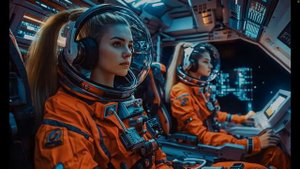 Нейросеть сгенерировала Космическое будущее Человечества